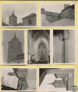 Iglesia de Santiago de Ciudad Real [Torre y vistas exteriores. Nave central y detalles del interior]