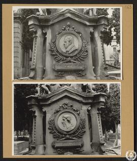 Sacramental de San Isidro, Madrid. Panteón de Hombres Ilustres [Medallones con las efigies de Goy...