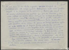 [Notas para la conferencia "Félix Cardellach, arquitecto moderno" díctada por Modesto L...
