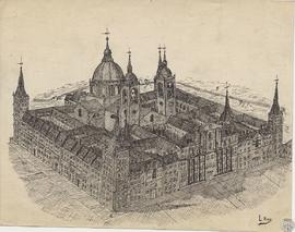 [Vista general del monasterio de El Escorial]