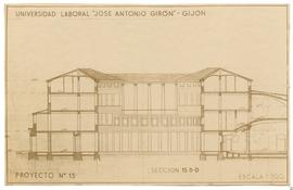 Universidad Laboral "José Antonio Girón", Gijón. Proyecto nº 15. Sección 15 D-D