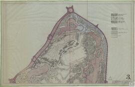 Parque urbano. Plano de plantación