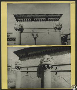Capilla de Luis de Lucena en Guadalajara [Exterior. Detalle de las torrecillas cilíndricas]