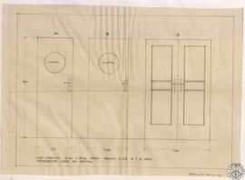 [Proyecto de hotel en la Colonia Residencia. Puertas interiores]