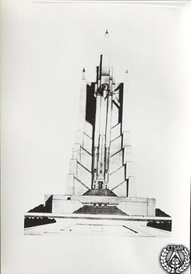 [Proyecto de faro a la memoria de Cristóbal Colón en Santo Domingo. Alzado]