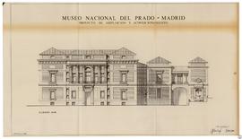 Museo Nacional del Prado. Proyecto de ampliación y acondicionamiento. Alzado sur