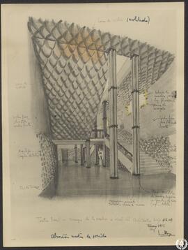 Teatro Real. Arranque de la escalera a nivel del Anfiteatro bajo (+16,00)