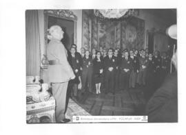 [1968. XVII Pleno del Consejo Nacional de E.F.D. Audiencia en el Pardo. Imágenes 1968-003 a 1968-009]