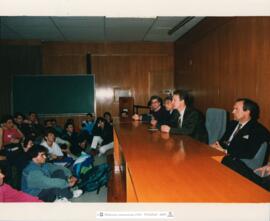 [1993. Conferencia de Benito Floro Sanz a alumnos INEF. Imágenes 1993-001 a 1993-004]