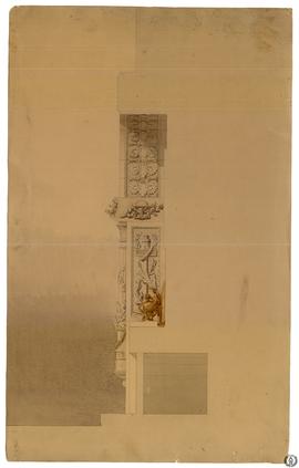 Motivo decorativo arquitectónico para el proyecto del Sepulcro del Marqués del Duero