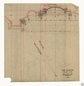 San Agustín [¿Detalle de planta de presbiterio?]